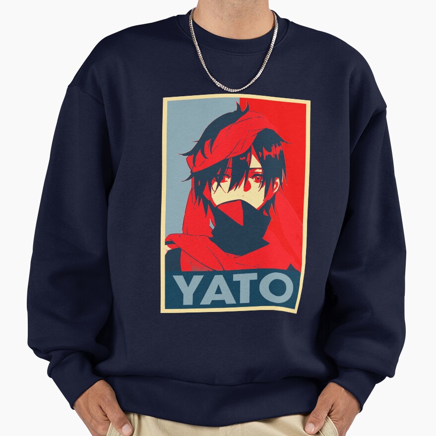 Color Yato Anime Noragami Art Sweatshirt - Image 4