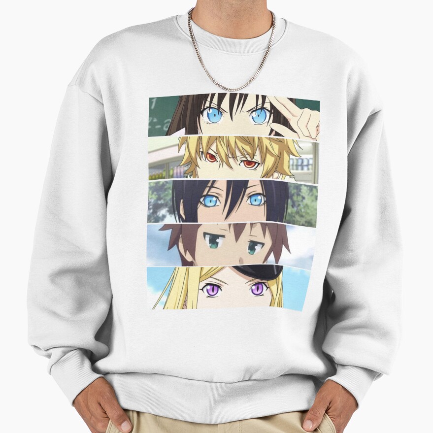 Five Eyes Beautiful Anime Noragami Art Sweatshirt - Image 2