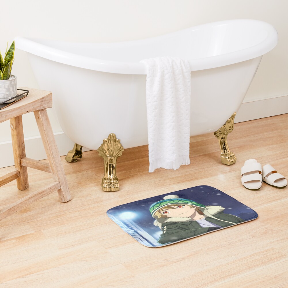 Yukine Noragami Snowy City Beanie Winter Night Mood Bath Mat - Image 2