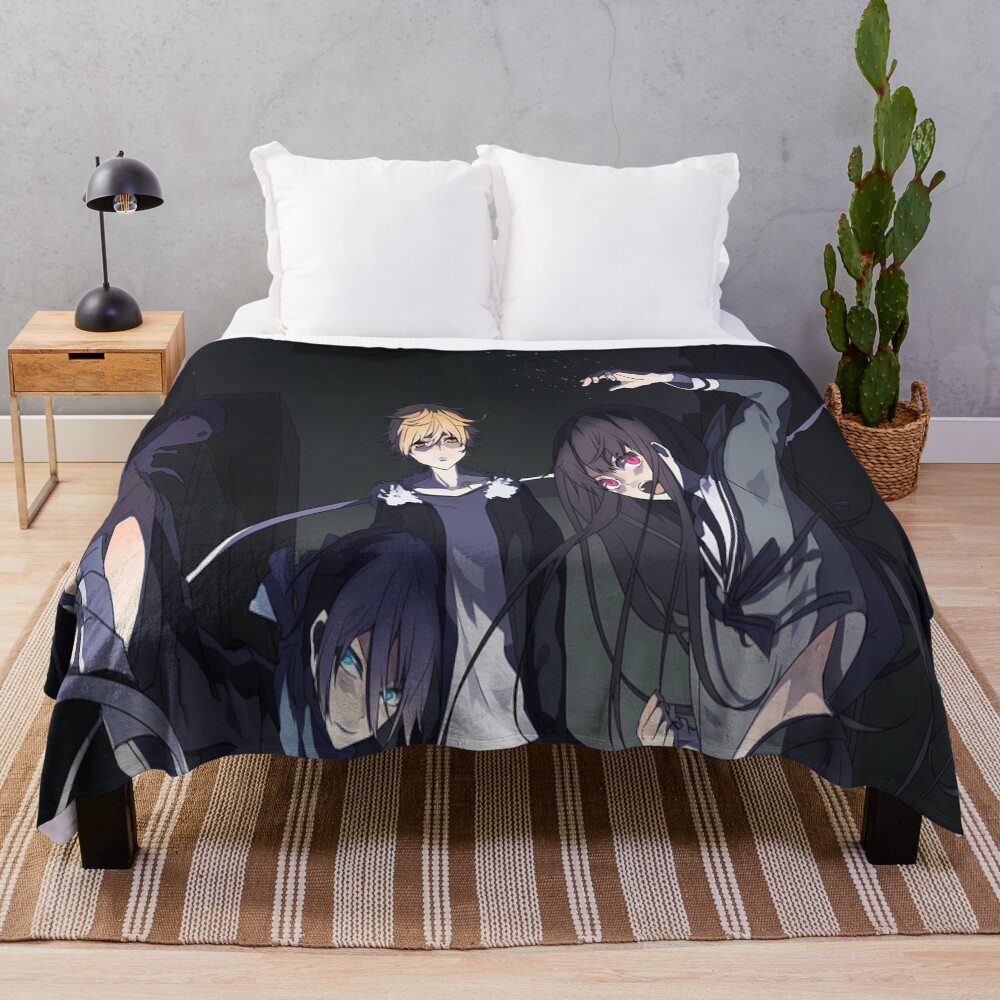 Yato Noragami Night Spirit Squad Glow Throw Blanket
