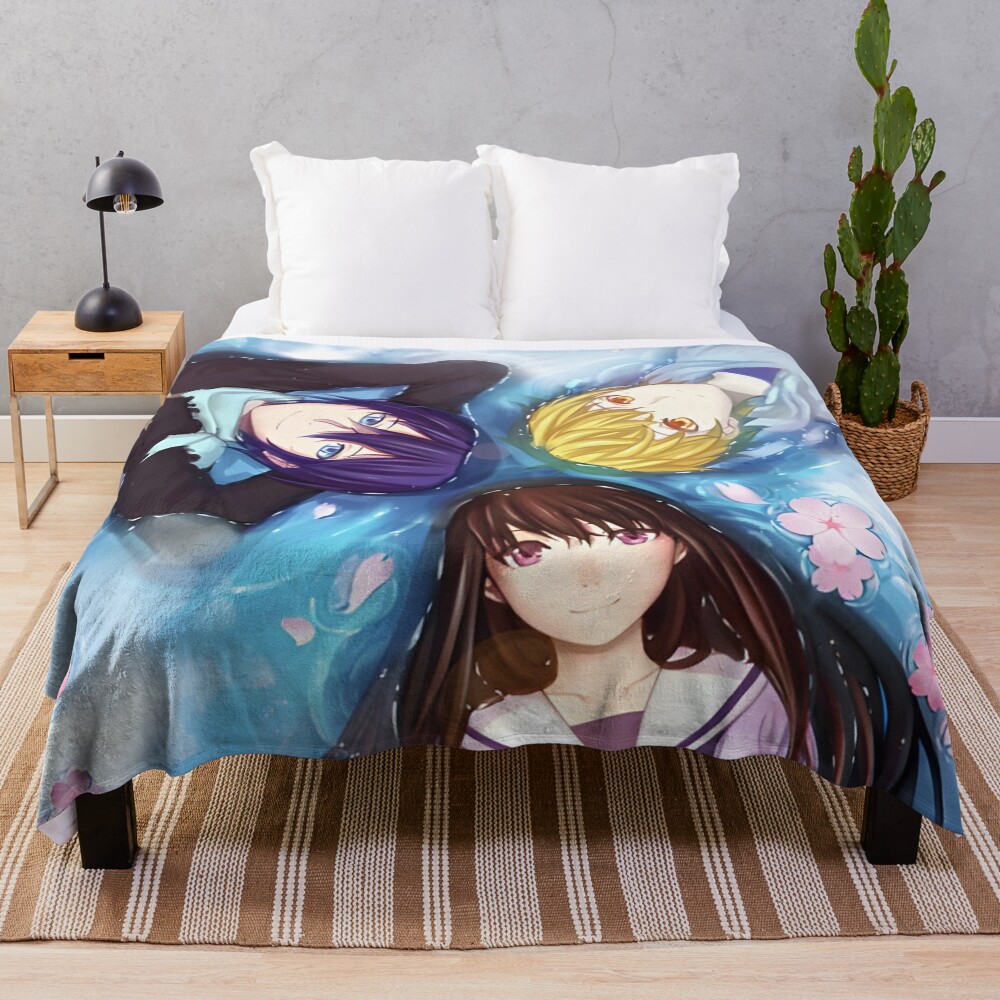 Noragami Having Fun Throw Blanket