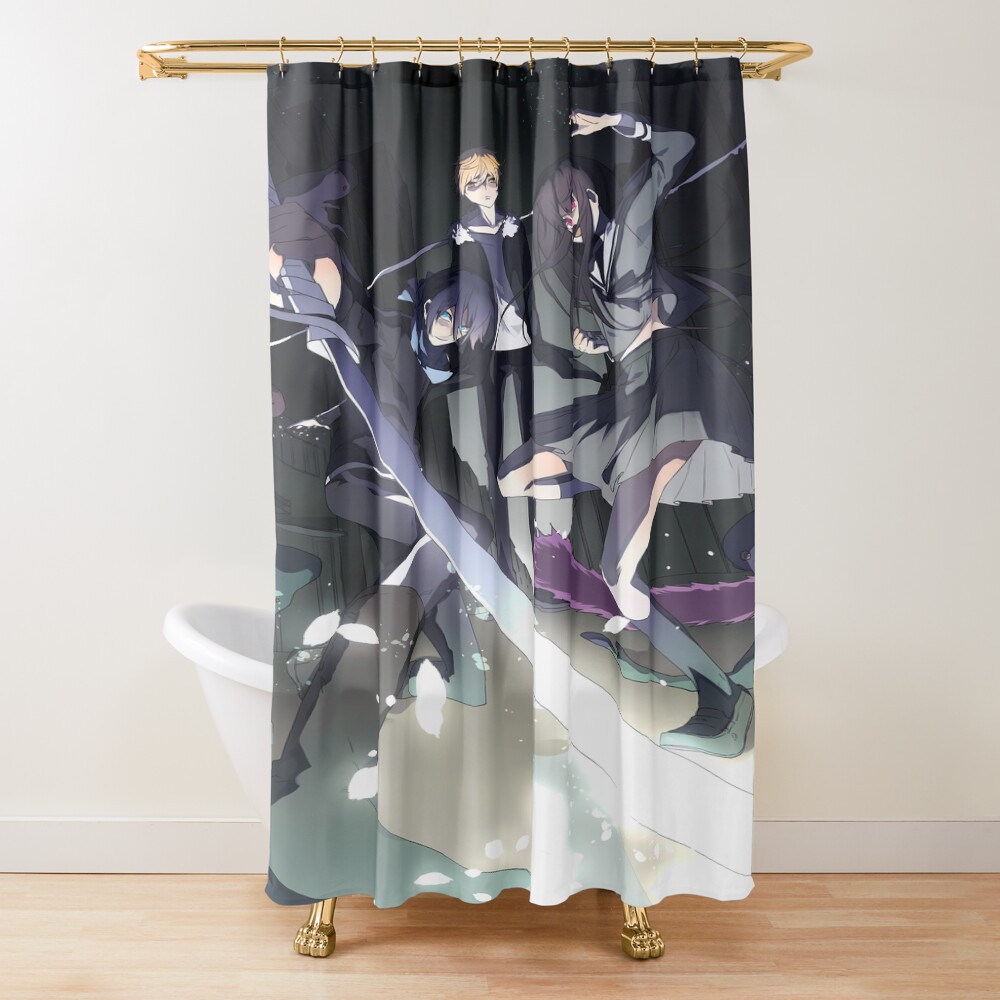 Yato Noragami Night Spirit Squad Glow Shower Curtain