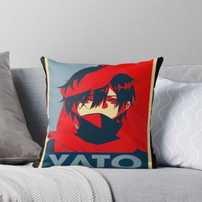 Color Yato Anime Noragami Art Throw Pillow